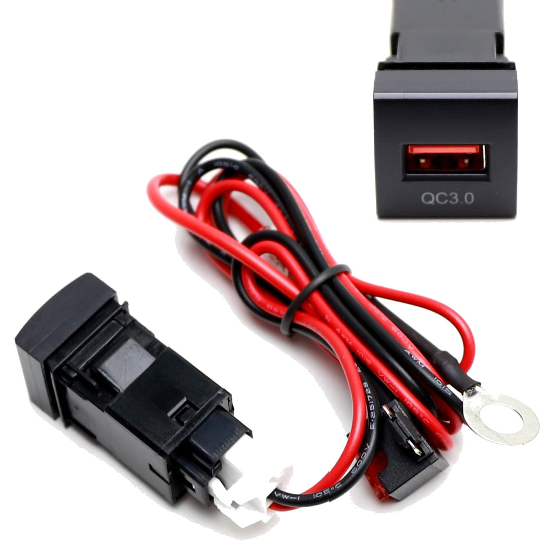 USB Quick Charger Port for 2018-2024 Toyota Camry and 2019-2022 Corolla