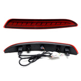Red LED Rear Bumper Reflector Lights for 2019-2022 Mazda 3