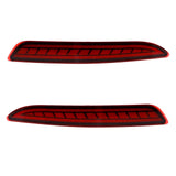 Red LED Rear Bumper Reflector Lights for 2019-2022 Mazda 3