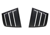Matte Black Rear Quarter Window Louvers for 2011-2022 Dodge Charger