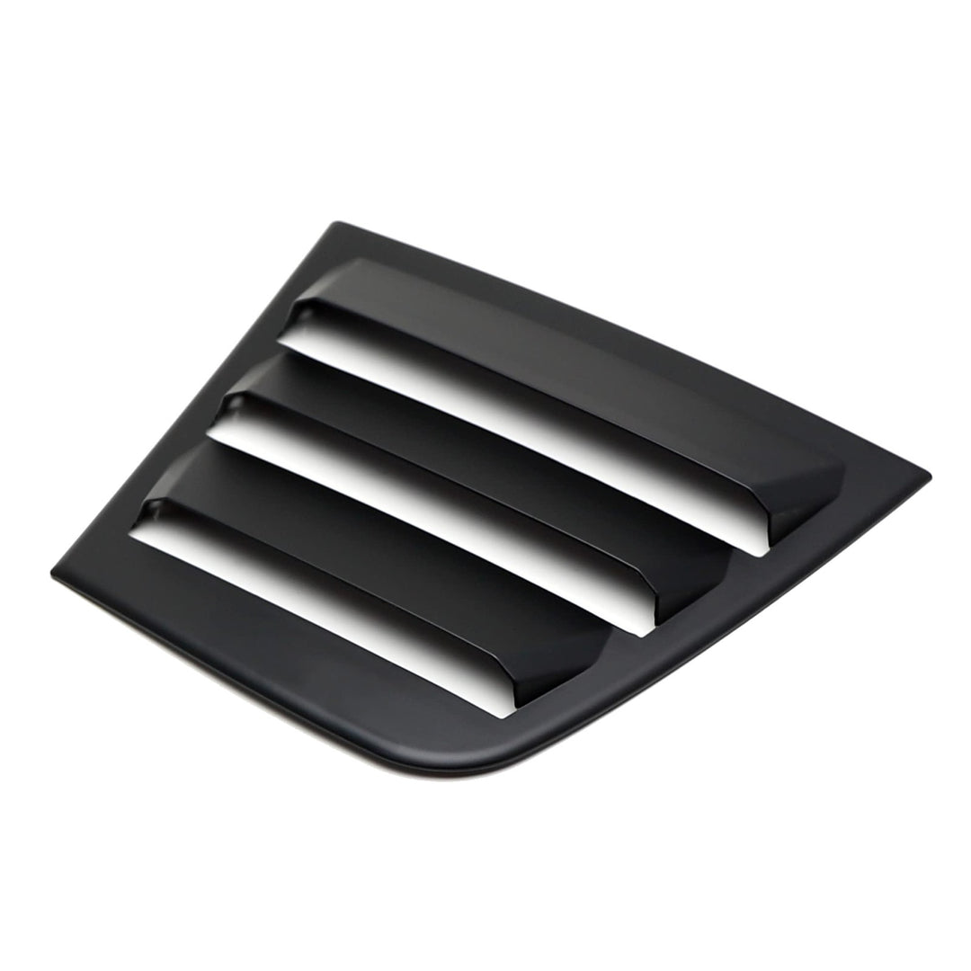 Matte Black Rear Quarter Window Louvers for 2011-2022 Dodge Charger