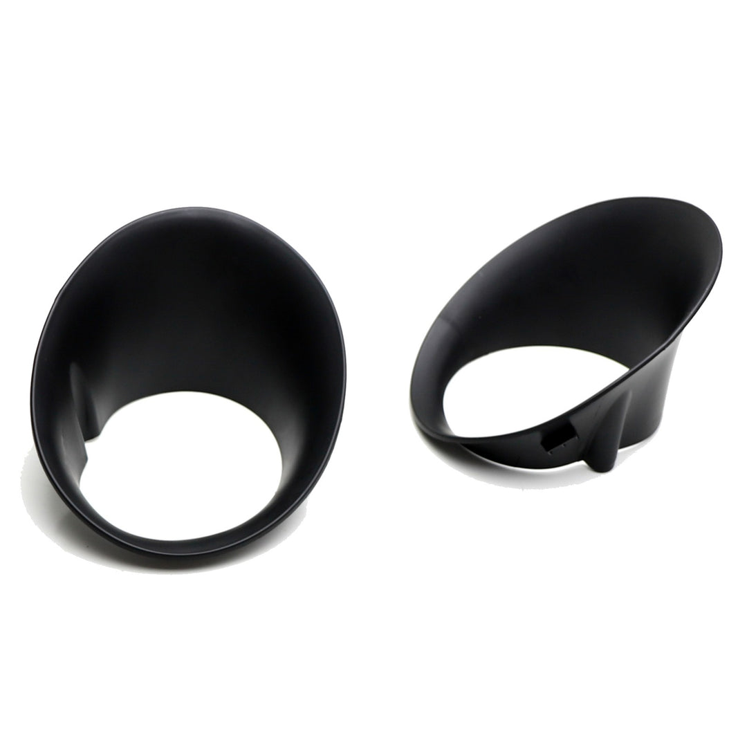Front Bumper Fog Light Bezels for 2002-2008 Dodge Ram 1500, 2003-2009 Ram 2500 3500 and 2004-2006 Durango 55077239AB
