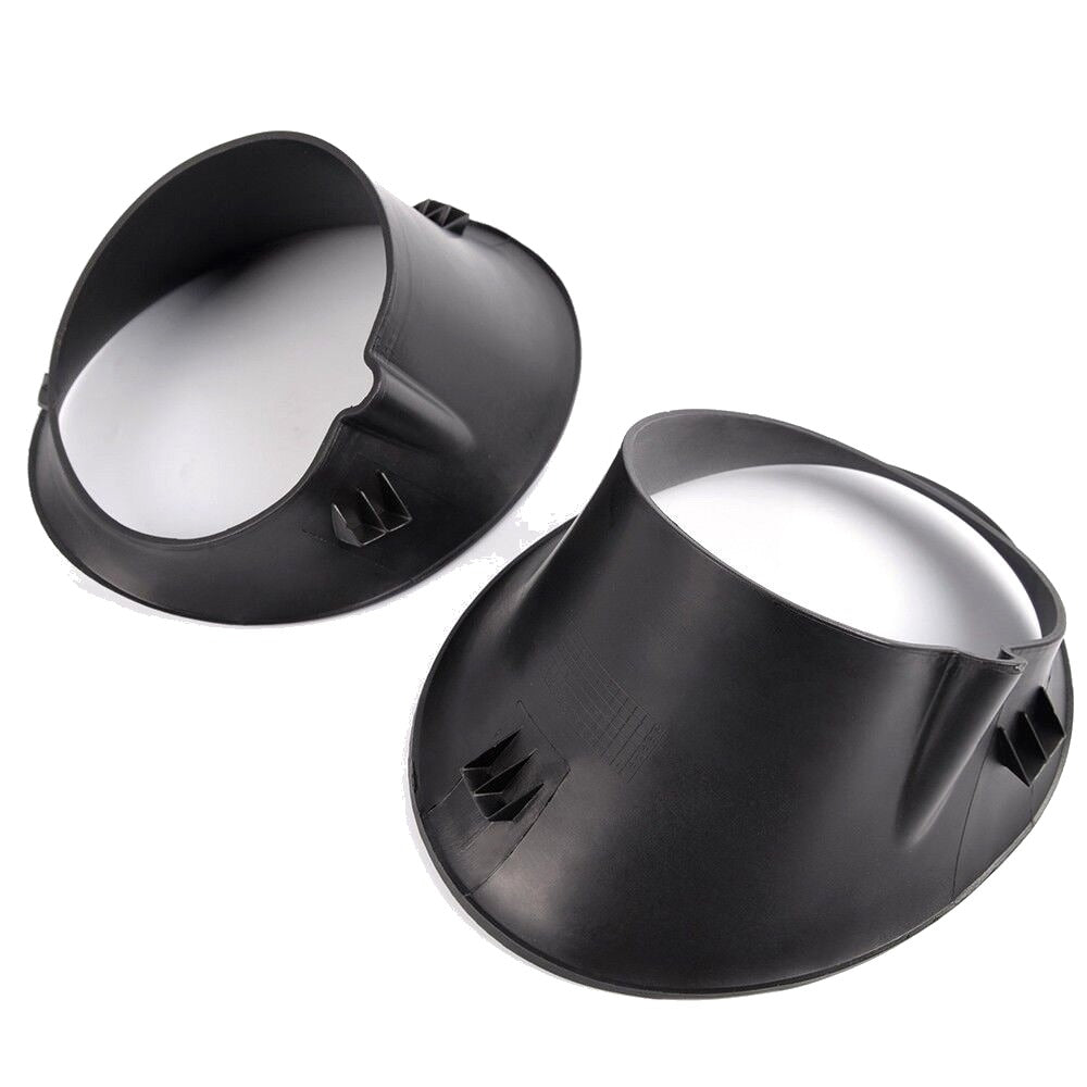 Front Bumper Fog Light Bezels for 2002-2008 Dodge Ram 1500, 2003-2009 Ram 2500 3500 and 2004-2006 Durango 55077239AB