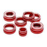 Red Aluminum Knob Cover Set for 2016-2024 Chevrolet Camaro