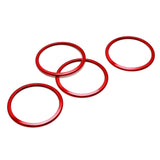 Red Aluminum AC Vent Trim Rings for 2016-2024 Chevrolet Camaro