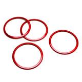 Red Aluminum AC Vent Trim Rings for 2016-2024 Chevrolet Camaro
