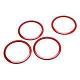 Red Aluminum AC Vent Trim Rings for 2016-2024 Chevrolet Camaro