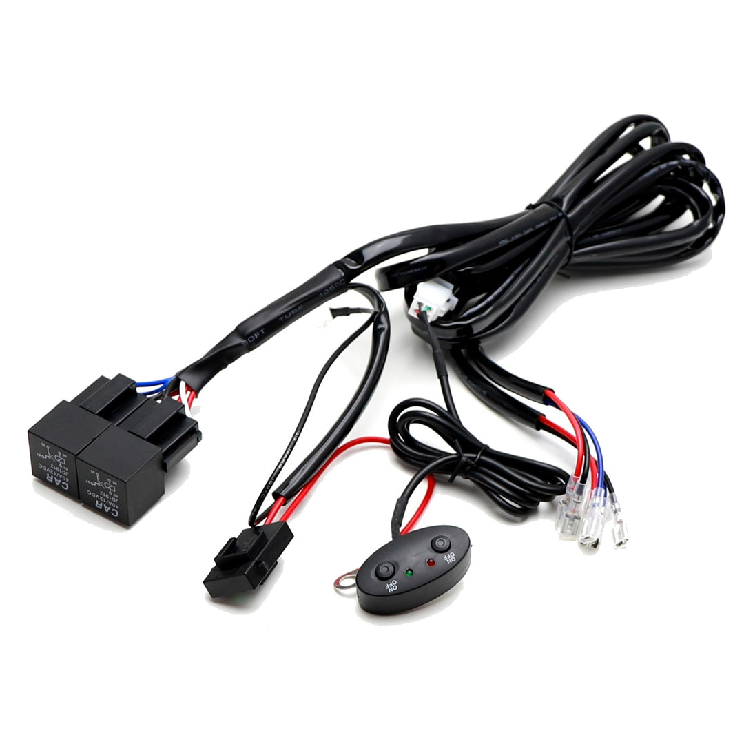 2-Output Relay Harness with Dual Toggle Switches for LED Light Bars and Pod Lights