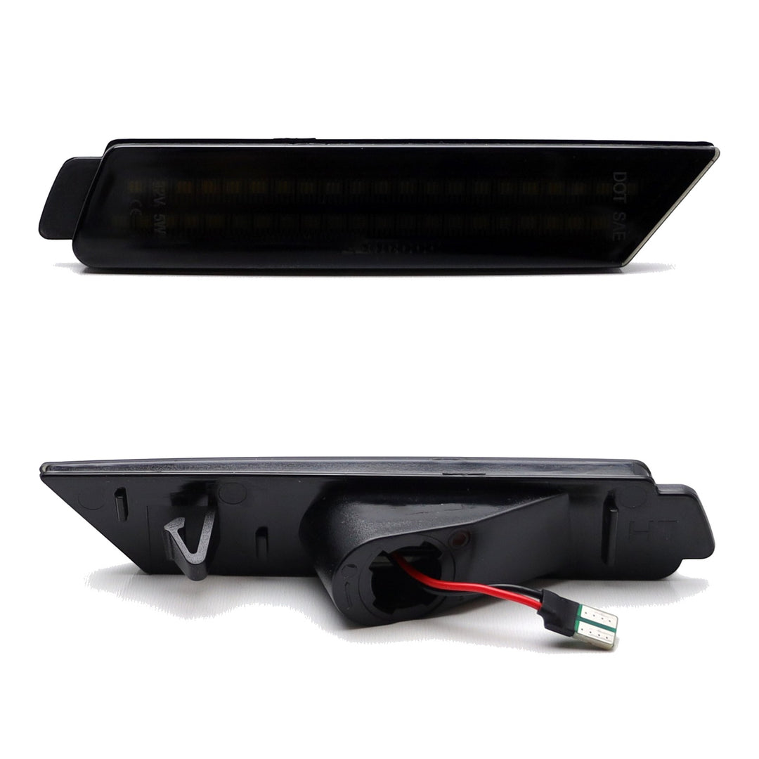 Smoked White LED Front Side Marker Lights for 2010-2015 Chevrolet Camaro 92246252