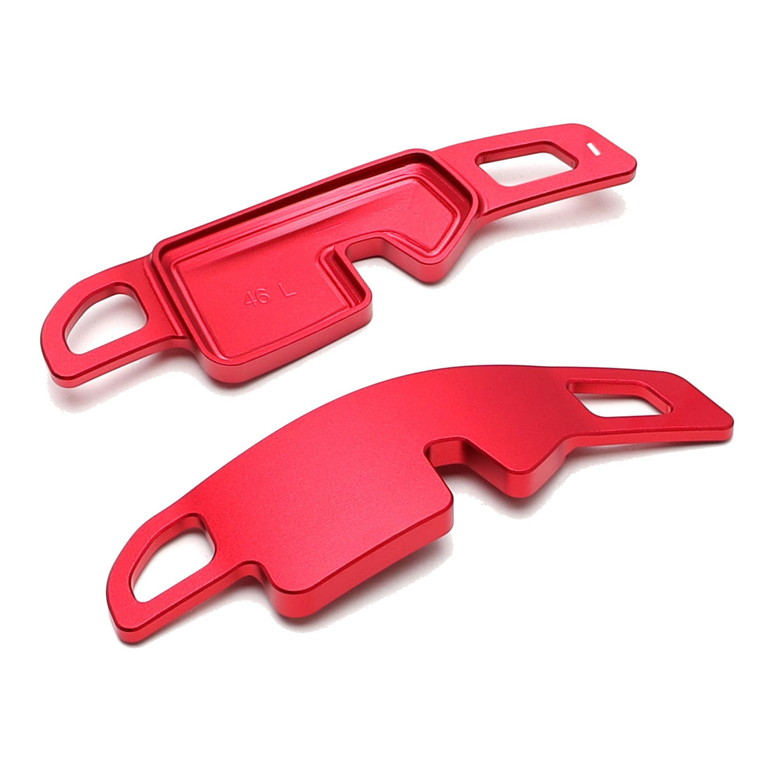 Red Aluminum Paddle Shifter Extensions for 2024-2025 BMW 5 Series i5 X1 X3