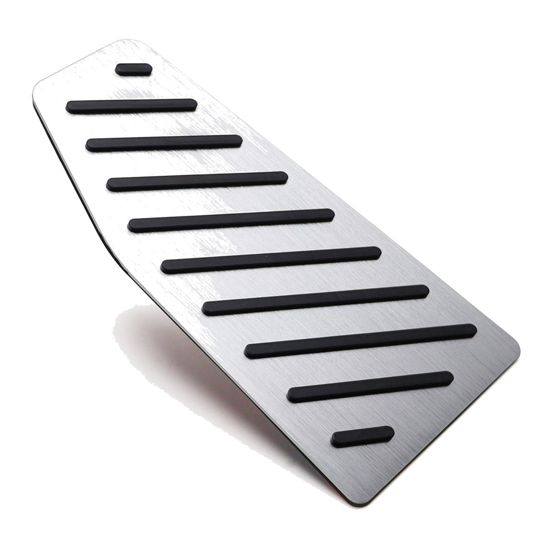 Silver Aluminum Dead Pedal Footrest Cover for 2019-2025 Toyota RAV4 and Lexus NX RX