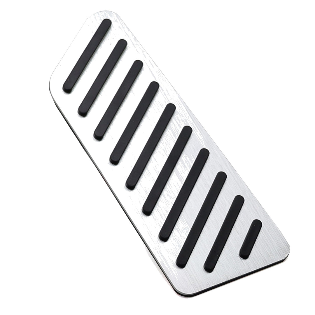 Silver Aluminum Dead Pedal Footrest Cover for 2017-2027 Honda CR-V