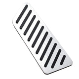 Silver Aluminum Dead Pedal Footrest Cover for 2017-2027 Honda CR-V