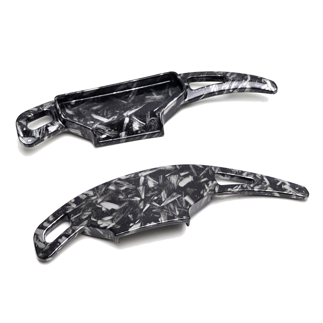 Forged Carbon Pattern Paddle Shifter Extensions for 2024-2025 Ford Mustang