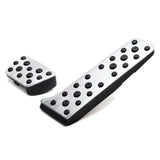 Silver Aluminum Gas and Brake Pedal Covers for 2018-2026 Toyota Camry RAV4 Highlander and Lexus ES LS