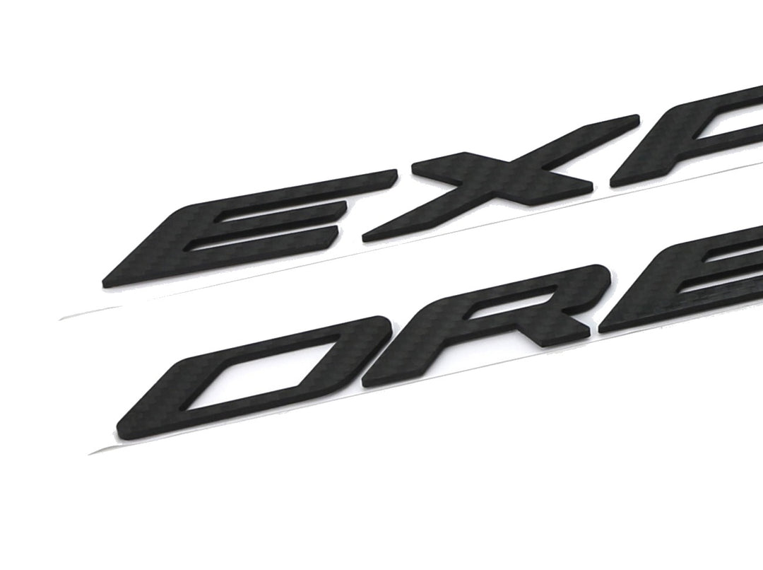 Matte Black 3D Raised Hood and Liftgate Letter Inserts for 2011-2027 Ford Explorer
