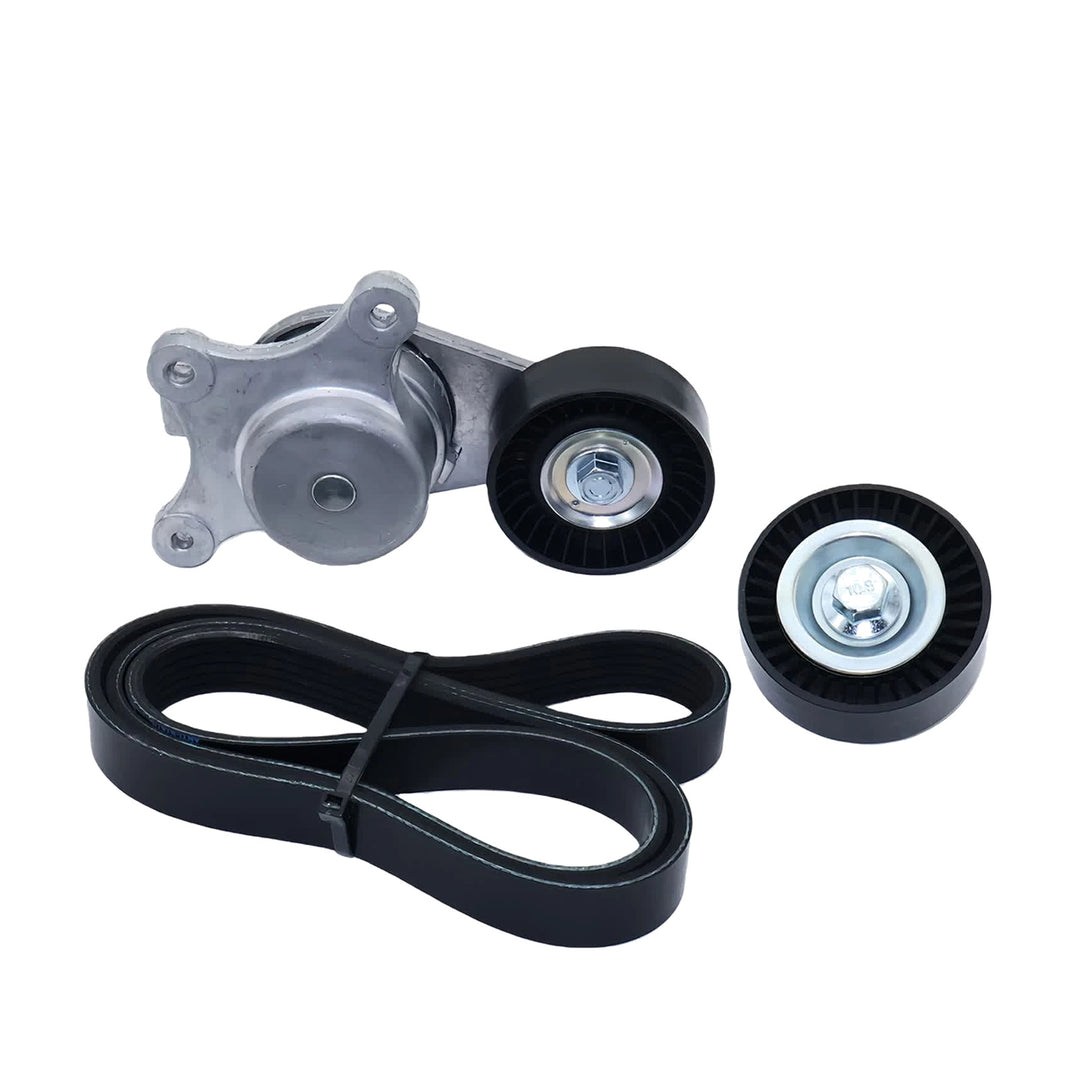 Drive Belt Tensioner Pulley and Serpentine Belt For 2007-18 Ford Edge 3.5L V6 38485 - view 1