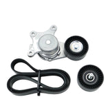Drive Belt Tensioner Pulley and Serpentine Belt For 2007-18 Ford Edge 3.5L V6 38485 - view 2