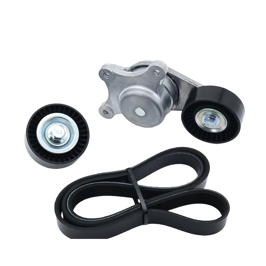 Drive Belt Tensioner Pulley and Serpentine Belt For 2007-18 Ford Edge 3.5L V6 38485 - view 3
