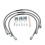 Front Rear Stainless Steel Braided Brake Hoses For Jeep Cherokee XJ Wrangler YJ TOOL23-02 - view 2