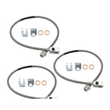 Front Rear Stainless Steel Braided Brake Hoses For Jeep Cherokee XJ Wrangler YJ TOOL23-02 - view 3