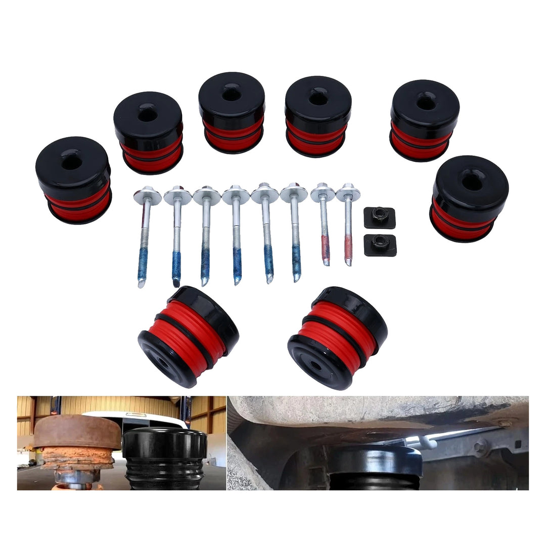 Silicone Body Mount Bushings Bolt Kit For Ford F250 F350 08-16 Crew Cab 2WD,4WD 13848 - view 1