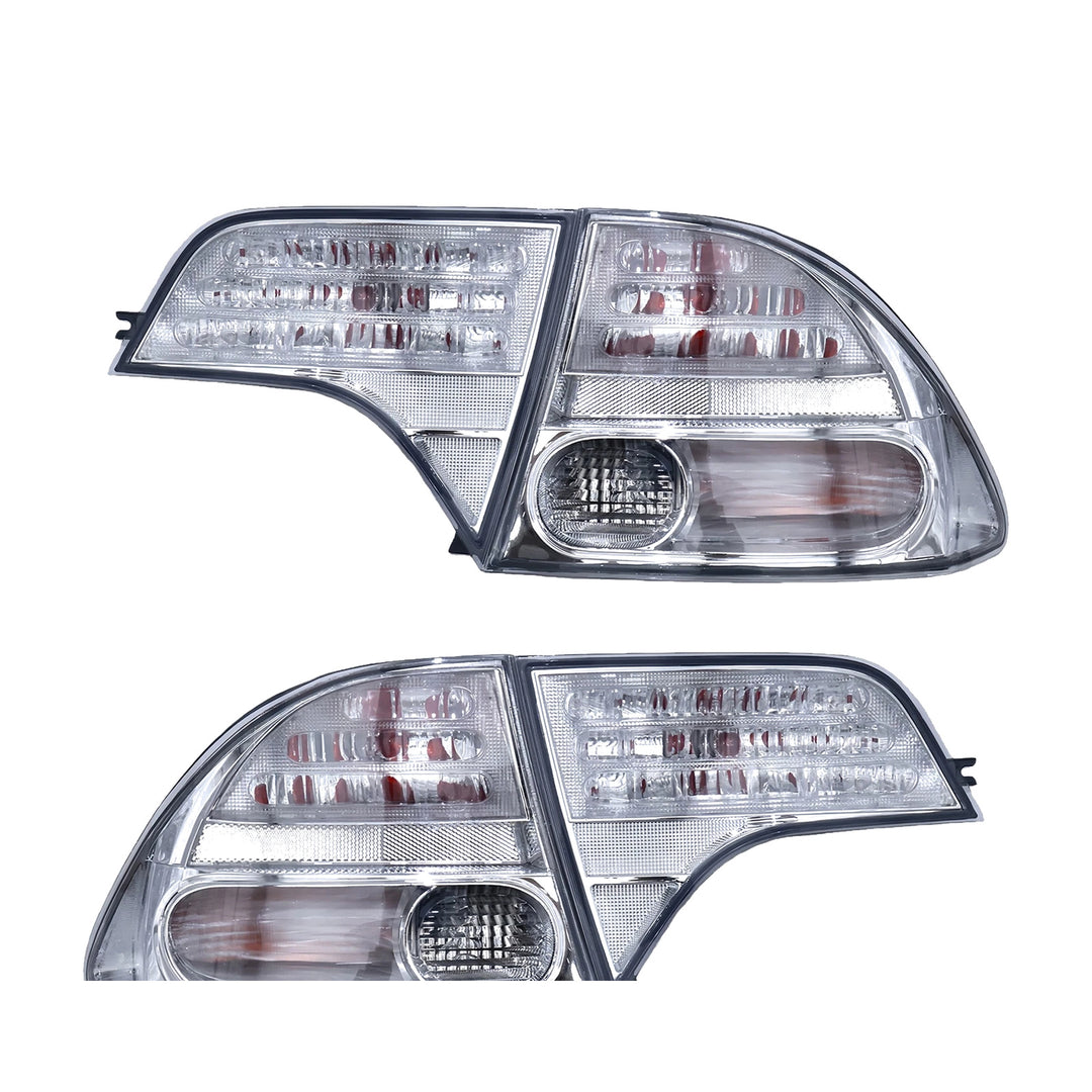 2Pcs Clear Tail Lights Rear Taillamps For 2006-2011 Honda Civic Sedan Left+Right SNNA06-11SETS - view 3
