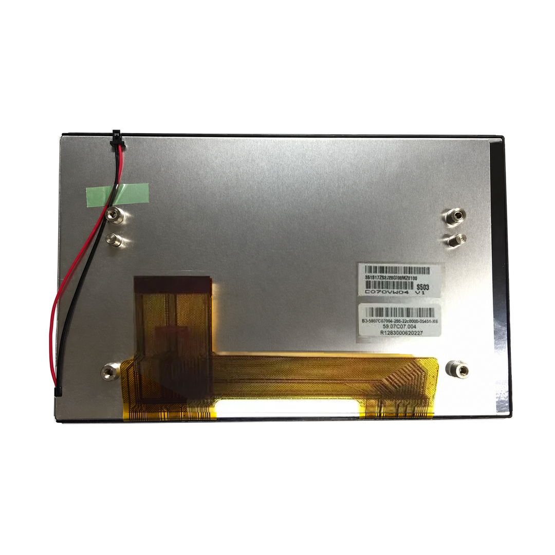 C070VW04 V1 LCD rear ribbon and labels
