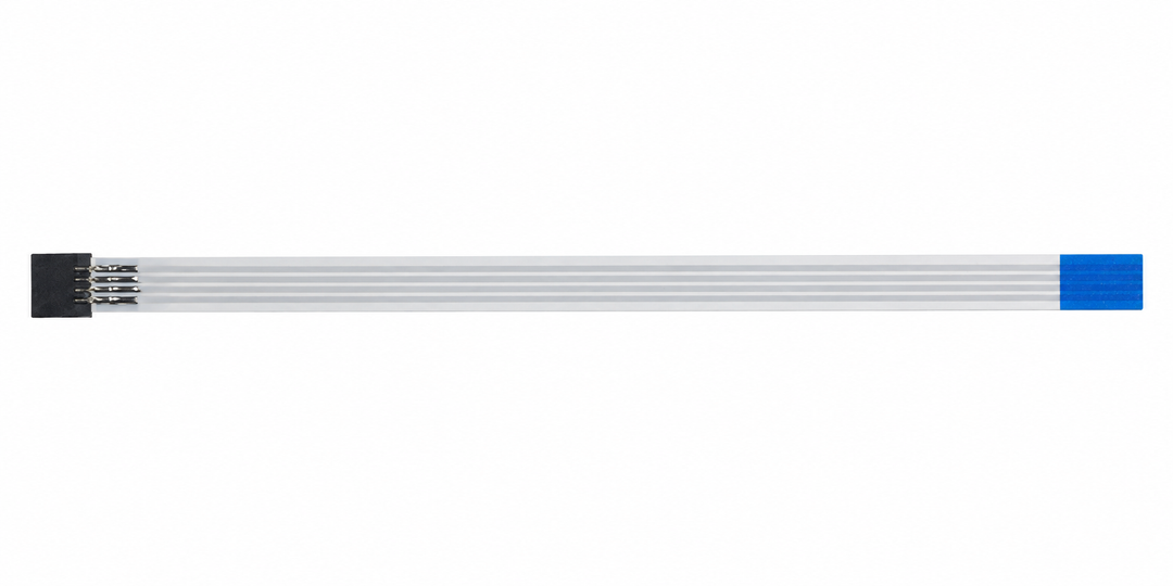 Four-wire touchscreen FPC extension cable, connector and conductor view
