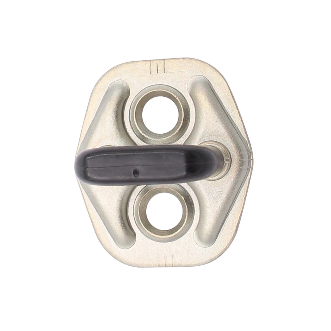 Door lock striker plate pair 80570-85E1A, view 2