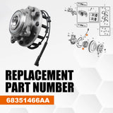 One Front Wheel Bearing & Hub Assembly for RAM 4500 5500 2019 - 2024 – product image 2