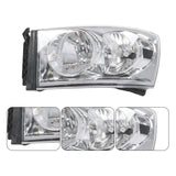 Chrome Headlight Pair for 2006-2009 Dodge Ram 1500 2500 3500 68003125AD – product image