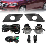 Pair Fog Lights For 2015-2017 Subaru Legacy Driving Bumper Lamps w/Bulbs Clear – product image