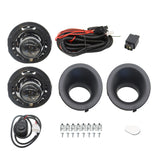 Pair For Dodge Challenger 2015-2022 Clear Lens Fog Light Lamp & Wiring & Switch Kit – product image