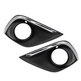 Pair Front Fog Lamp Light Cover Bezel Trim For Mitsubishi Outlander 2016-2019 – product image