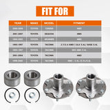 Pair Front Wheel Hub Assembly Set for 1995-2004 Toyota Tacoma 4WD – product image 6