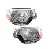 Pair Headlights For 2012-2015 Toyota Tacoma Pickup Chrome Headlamps – product image