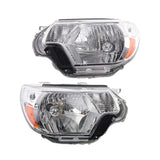 Pair Headlights For 2012-2015 Toyota Tacoma Pickup Chrome Headlamps – product image 2