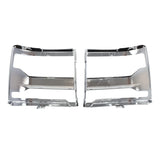 Chrome Headlight Trim Bezel Pair for 2016-2018 Chevrolet Silverado 1500 84548103 – product image 7
