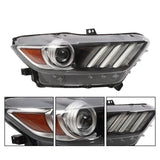 Passenger Side Projector Headlight Assembly W/ LED DRL For Ford Mustang 2015-17 – product image 2