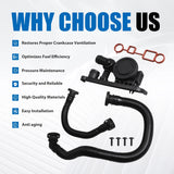 PCV Valve Crankcase Breather Hose w/Gaskets Kit for Audi A4 A3 TT 06F129101P – product image 6