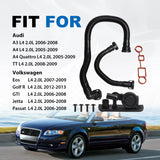 PCV Valve Crankcase Breather Hose w/Gaskets Kit for Audi A4 A3 TT 06F129101P – product image 8