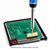 Heat-seal T-iron application example; display circuit board and ribbon not included