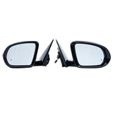 Power Mirror Pair Glossy Black for 2014-2020 Mercedes-Benz S-Class W222