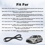 Power Steering Belt for Cadillac CTS Kia Sedona Mercury Tracer Toyota Corolla 6PK1220 – product image 5