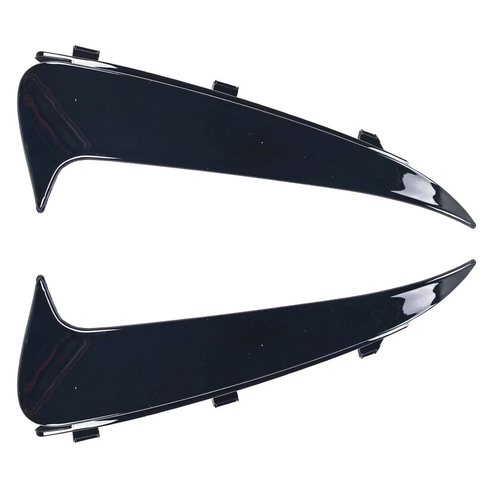 2015–2020 Mercedes W205 AMG-Line Rear Bumper Vent Canard Pair, Gloss Black