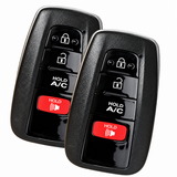 Two Toyota Prius Prime four-button HYQ14FLA smart remotes