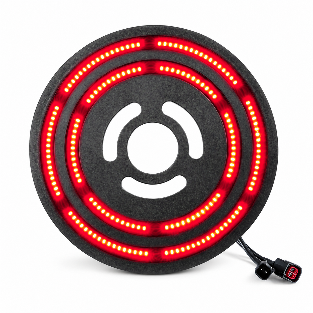 Dual Red Spare Tire Brake Light for Jeep JK, 174 LED