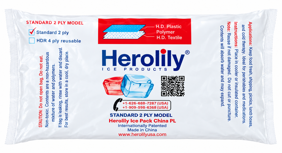 Reusable Two-Ply Cooler Ice Sheets, 10-Pack — HY-2PLY-7INX1 — one sheet detail
