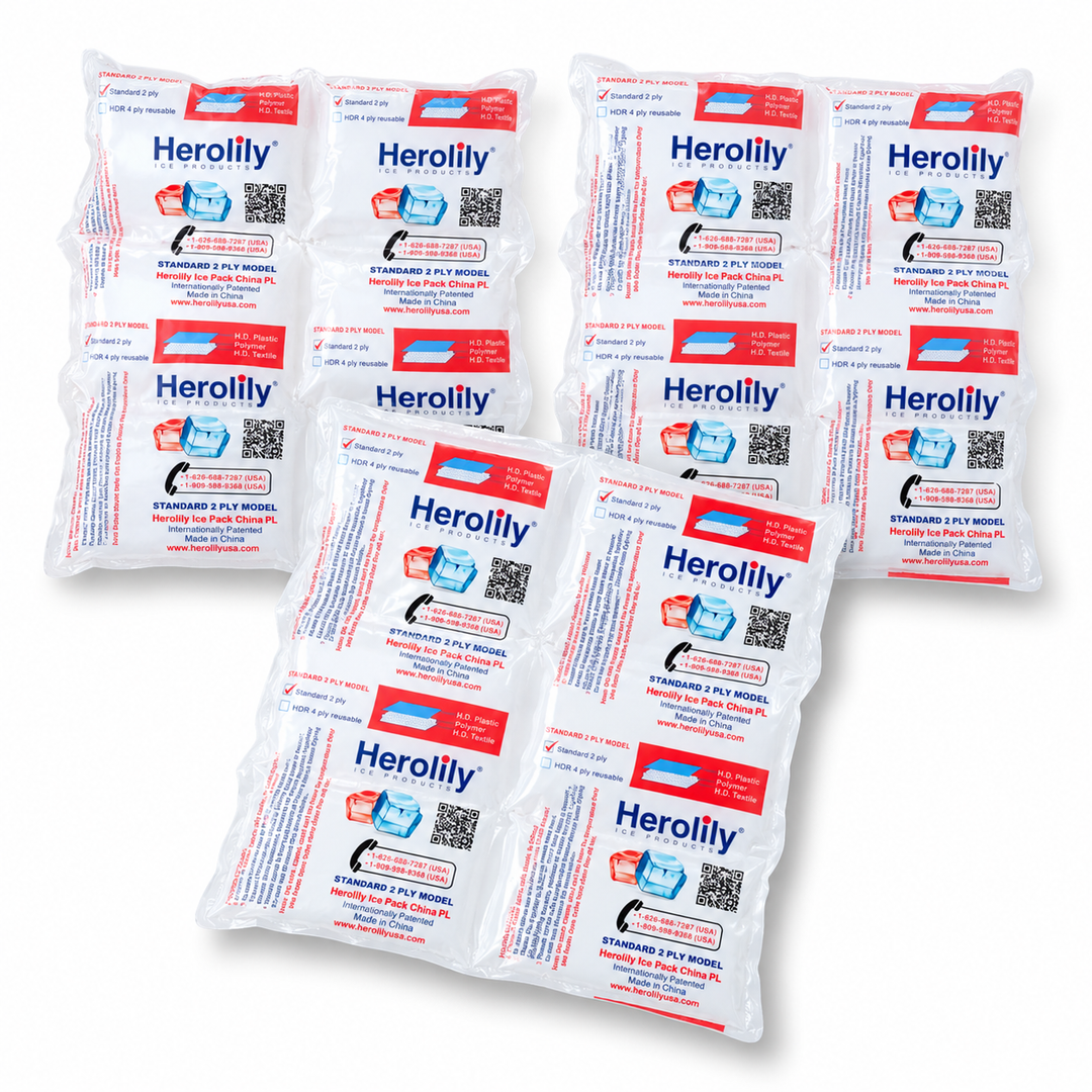 Reusable Two-Ply Cooler Ice Sheets, 3-Pack